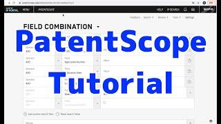 PatentScope  Tutorial for beginners