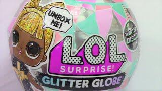 LOL SURPRISE WINTER DISCO GLITTER GLOBE UNBOXING