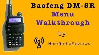 Baofeng DM-5R Menu Walkthrough