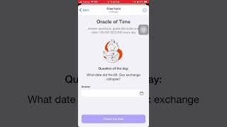 Time Farm Answer Today  Time Farm Oracle of Time 22 July  Time Farm Answer