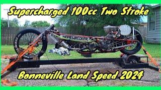 2024 Bonneville Update SUPERCHARGED TWO STROKE Land Speed motorcycle