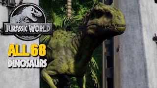 All 68 Dinosaurs - Jurassic World Evolution 4K 60FPS