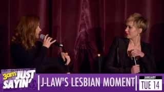 Jennifer Lawrences sexy lesbian kiss with Amy Adams was unplanned in American Hustle - Just Sayin