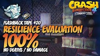 Crash Bandicoot 4 Resilience Evaluation 100% Run - Flashback Tape #20 No Deaths  No Damage