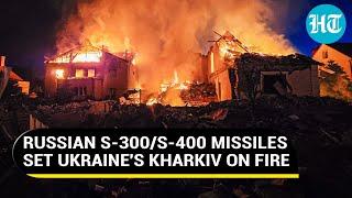 Putins Aerial Blitz Burns Kharkiv Russian FPV Drones Chase Kyivs Troops At Frontline  Watch