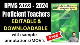 RPMS 2023 to 2024 FREE TEMPLATE