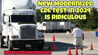 Breaking News The New Modernized CDL Test In 2024 Is Ridiculous & Allows A Checklist During Test