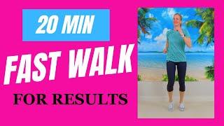 FAST WALKING WORKOUT in 20 minutes  20 Second Walking Intervals to Lose Weight