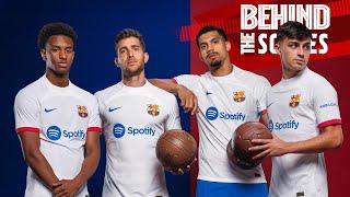  BARÇAS NEW AWAY KIT REVEAL & PHOTOSHOOT 202324 