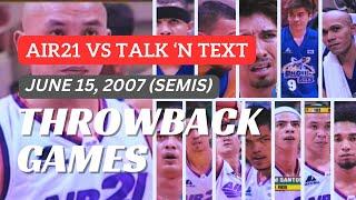 Air21 vs TALK N TEXT  2006 SEMI-FINALS  PBA THROWBACK GAMES