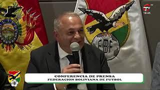 Conferencia de Prensa de la FBF Presentación de Oscar Villegas como DT de la Selección Boliviana