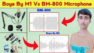 BM800 Vs Boya By M1 Comparison  BM 800 Condenser Microphone  Boya Collar Mic  What is difference?