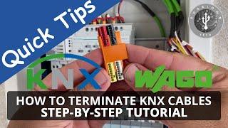 How to terminate KNX Cables into an electrical panel