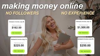 how to make money on social media with NO followers & NO experience  what I did in the beginning