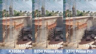 AMD Ryzen 9 3900X A320 vs B350 vs X370 ASUS 1.0.0.3 ABBA