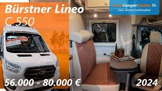 Campervan für große Leute - Bürstner Lineo C 550  2024  Kastenwagen  Ford  Wohnmobil kaufen