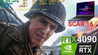 Call of Duty WWII on RTX 4090 Laptop ASUS ROG STRIX SCAR 16