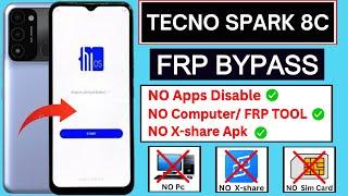 Tecno Spark 8C FRP Bypass  Tecno KG5k Google Account Bypass Without PC  New Solution 2024