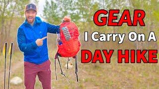 WHATS IN MY DAY PACK?  Hiking Gear Essentials 2021