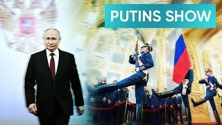Putin schwört Treue Mit dieser pompösen Zeremonie startet seine neue Amtszeit