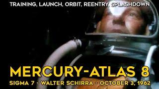 Mercury-Atlas 8 - Historical Footage Full Mission Narration HD - Walter Schirra - Sigma 7