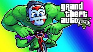 GTA5 Mods Funny Moments - Hulk Player Model Sumo