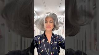 GRAY HAIR IN FULL VOLUME ️  NiKOL Johnson #grayhair #classicstyle