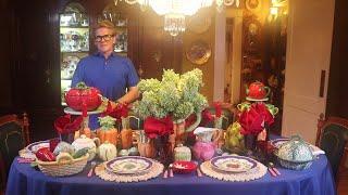 Summer Vegetable Tablescape - Veggie Table Setting