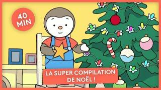 Tchoupi  La super compilation de Noël  40 minutes - Dessin animé pour enfants