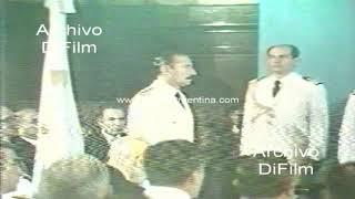 Jorge Videla primer dia la libertad luego de ser indultado 1990