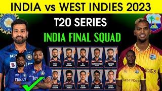 India Tour Of West Indies T20 Series 2023  India T20 Squad vs West Indies  Ind vs WI 2023