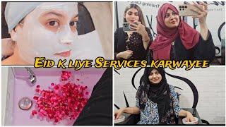 Meri Eid Ki Tyaariyaan.‍️ salon Gayee Services  k liye Amber Naz Official ️