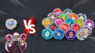 Lighting L Drago 100HF Beyblade vs All METAL FUSION BEYBLADES  Metal Fight 