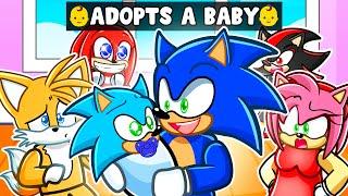 Sonic ADOPTED a BABY in Roblox