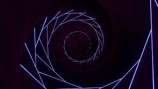 The Blue Neon Spinning Screensaver for 1 hour