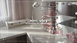  VLOG  vanity make over   ikea new desk makeup organization…𐙚˙⋆.˚