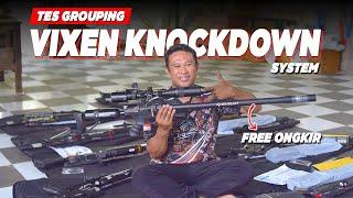 PCP BIG GAME AKURASI NITIK  HARGA SENAPAN ANGIN VIXEN TABUNG KNOCKDOWN SYSTEM TERBAIK 2024