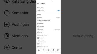 cara mengubah akun instagram menjadi private atau pribadi