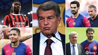 Barcelona News ft Gundogan Situation Joan Laporta Rafael Leao...