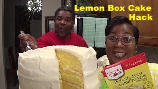 Box Cake Hack #2  Duncan Hines Perfectly Moist Lemon Supreme Cake Mix  This Cake Is DELICIOUS