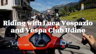 VESPA MOUNTAIN RIDE WITH LUCA VESPAZIO AND VESPA CLUB UDINE. IN INTERLAKEN SWITZERLAND 2023.