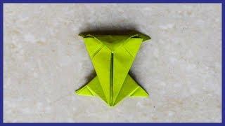 How To Make A Paper Jumping Frog - Origami Jumping Frog - Paper Activity