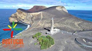 Vulcão dos Capelinhos  Capelinhos Volcano aerial - Faial - Azores - 4K ultra HD