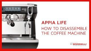 How to disassemble Appia Life coffee machine    Nuova Simonelli