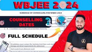 WBJEE 2024 COUNSELLING DATES OFFICIAL DATES  COMPLETE SCHEDULE WBJEE 2024 COUNSELLING PROCESS