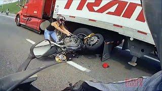 Dangerous Truck & Car Driving Skills  Incredible IDIOTS in Truck Driving Caught On Camera 2024