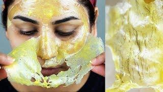 How to Remove Facial Hair  100% NATURAL Home Remedy