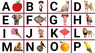 Abc Song  Nursery rhymes  abc phonics sound for toddlers  a for apple  a for apple b for ball