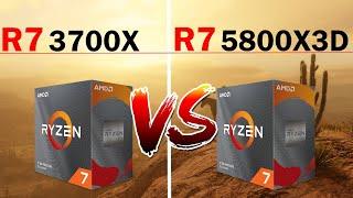 Ryzen 3700X vs 5800X3D  Benchmark  1080p  1440p - REAL USE SCENARIO