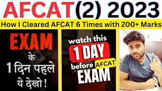 AFCAT 2 2023 Last-minute Exam tips